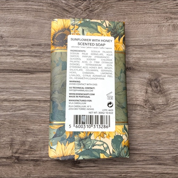 Vila Cardillium Sunflower And Honey Soap New 10.5 oz Made In Portugal - Picture 4 of 4